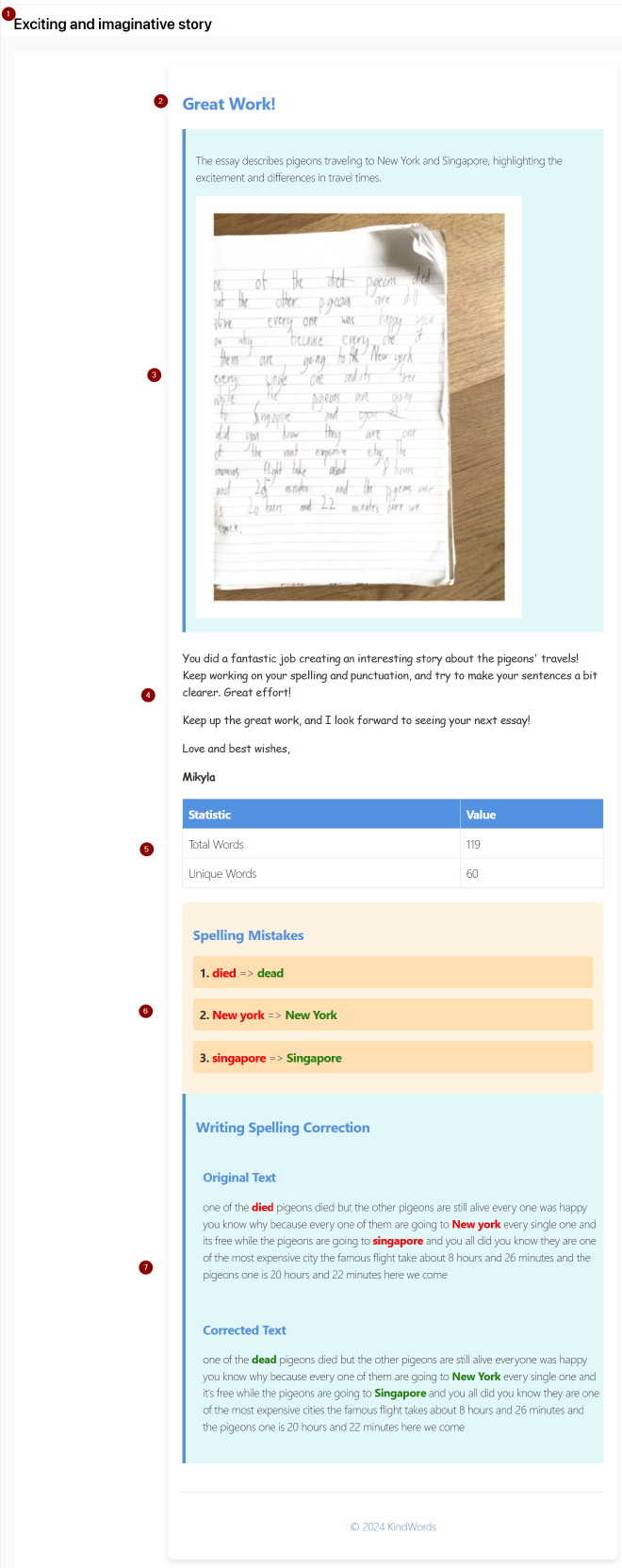Sample Feedback From Mikyla